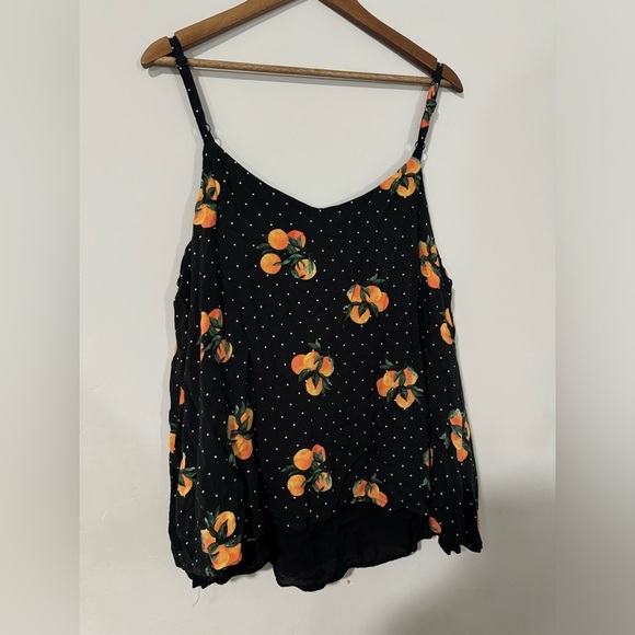 Torrid - Orange 🍊 Print Double Layer Swing Cami - Picture 6 of 10